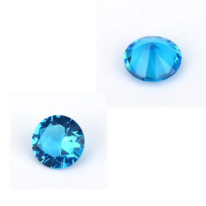 5 Pcs Natural Beautiful Unheated Sea Blue Diamond 10.0mm Sapphire Round Cut Sri-Lanka Gemstone