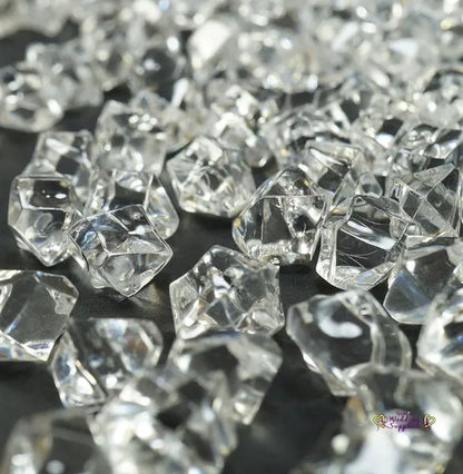 500Pcs Clear Mini Acrylic Ice Crystals Wedding Table Scatters Decorations Xmas - WORLD TIME VISITS