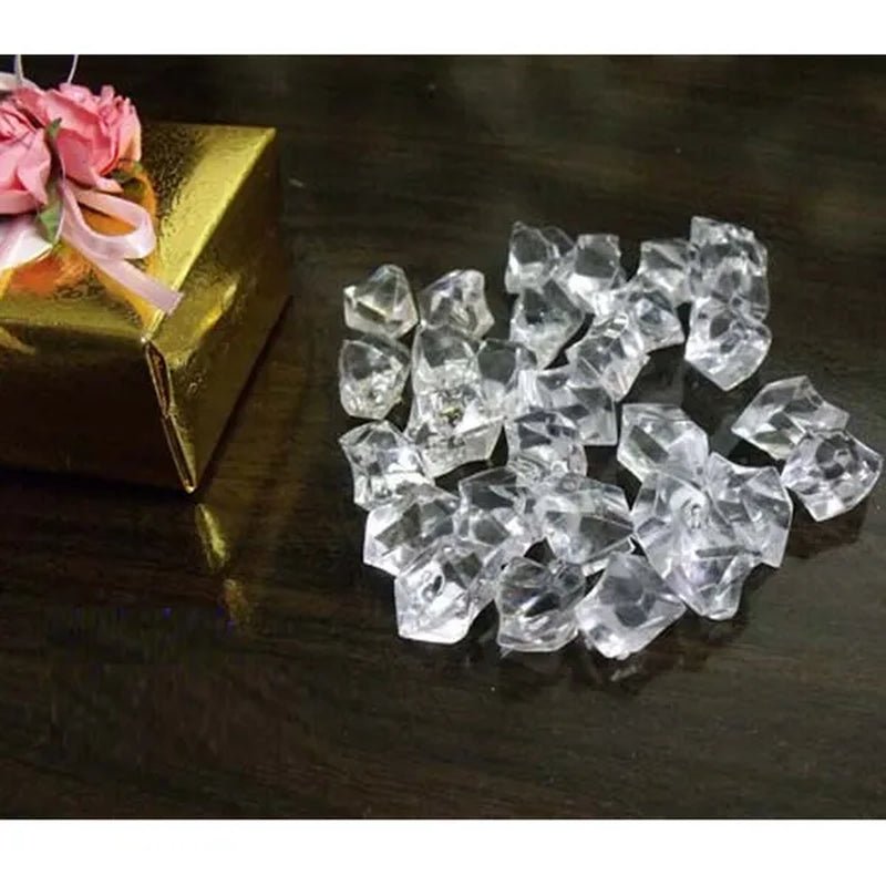 500Pcs Clear Mini Acrylic Ice Crystals Wedding Table Scatters Decorations Xmas - WORLD TIME VISITS