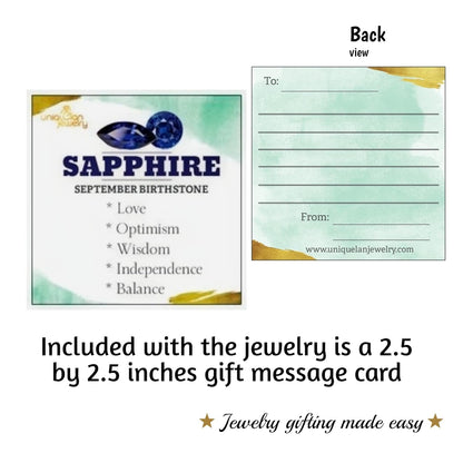 Real Stone and Freshwater Pearl Drop Earrings with Solid 925 Sterling Silver and Gold Dangle Birthstone Jewelry Gift for Her  (Sapphire, Sterling-Silver)