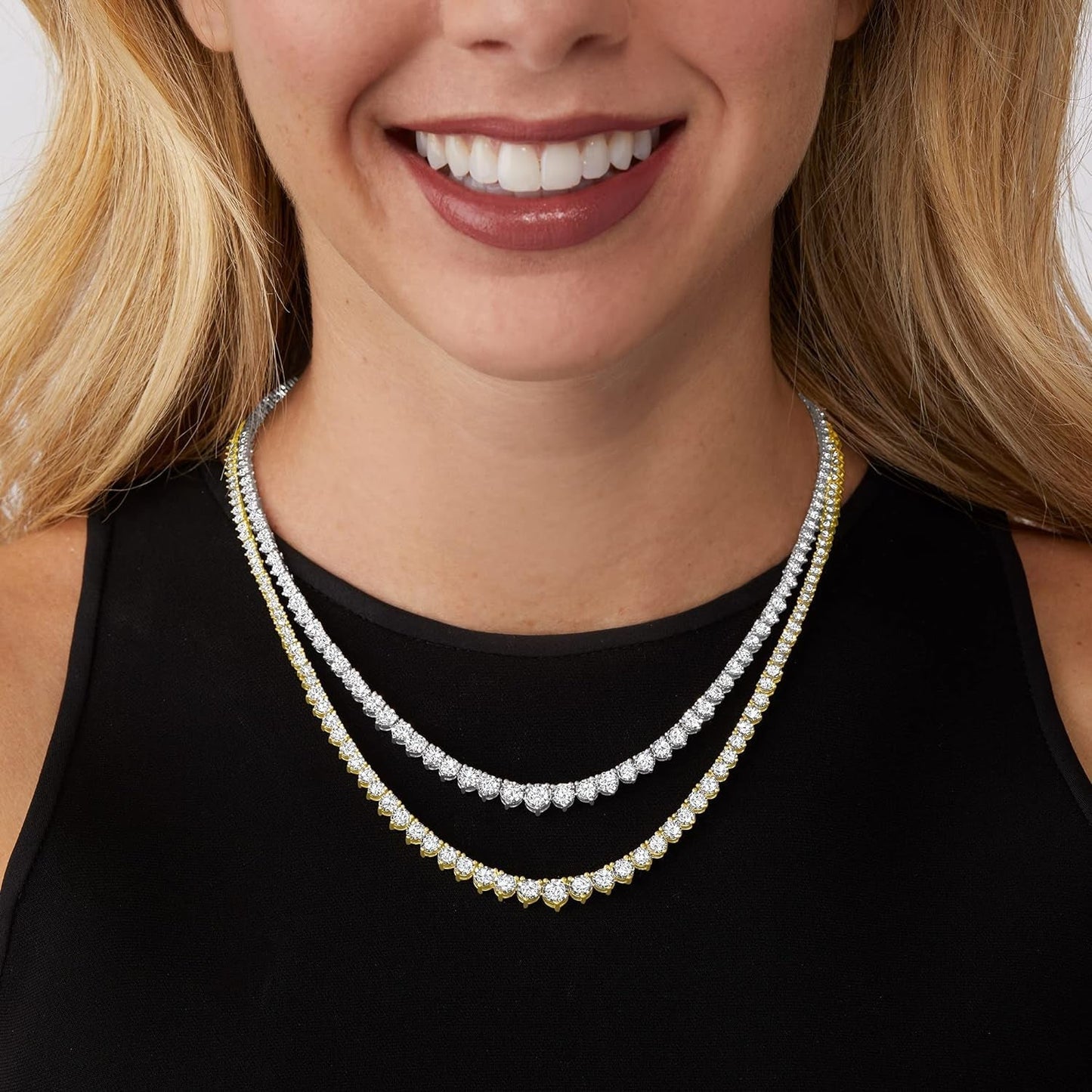 Diamond Tennis Necklace I-J Color / I2-I3 Clarity