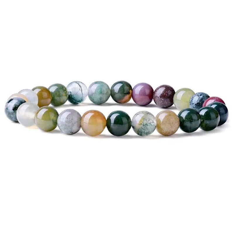 6mm 8mm Natural Stone Chakra Beaded Charm Bracelets Tiger Eye Amethyst Lapis Lazuli Healing Beads Bracelet Women Yoga Jewelry