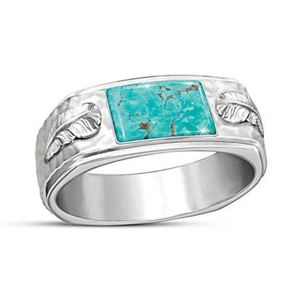 Sedona Canyon 925 Sterling Silver Genuine Turquoise Mens Ring Jewelry Accessories