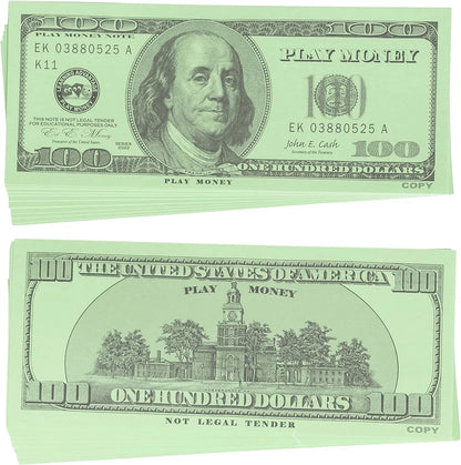 Play Quarters - Set of 100 Plastic Coins - Designed and Sized like Real US Currency - Teach Money Math with This Pretend Play Resource Master Coins