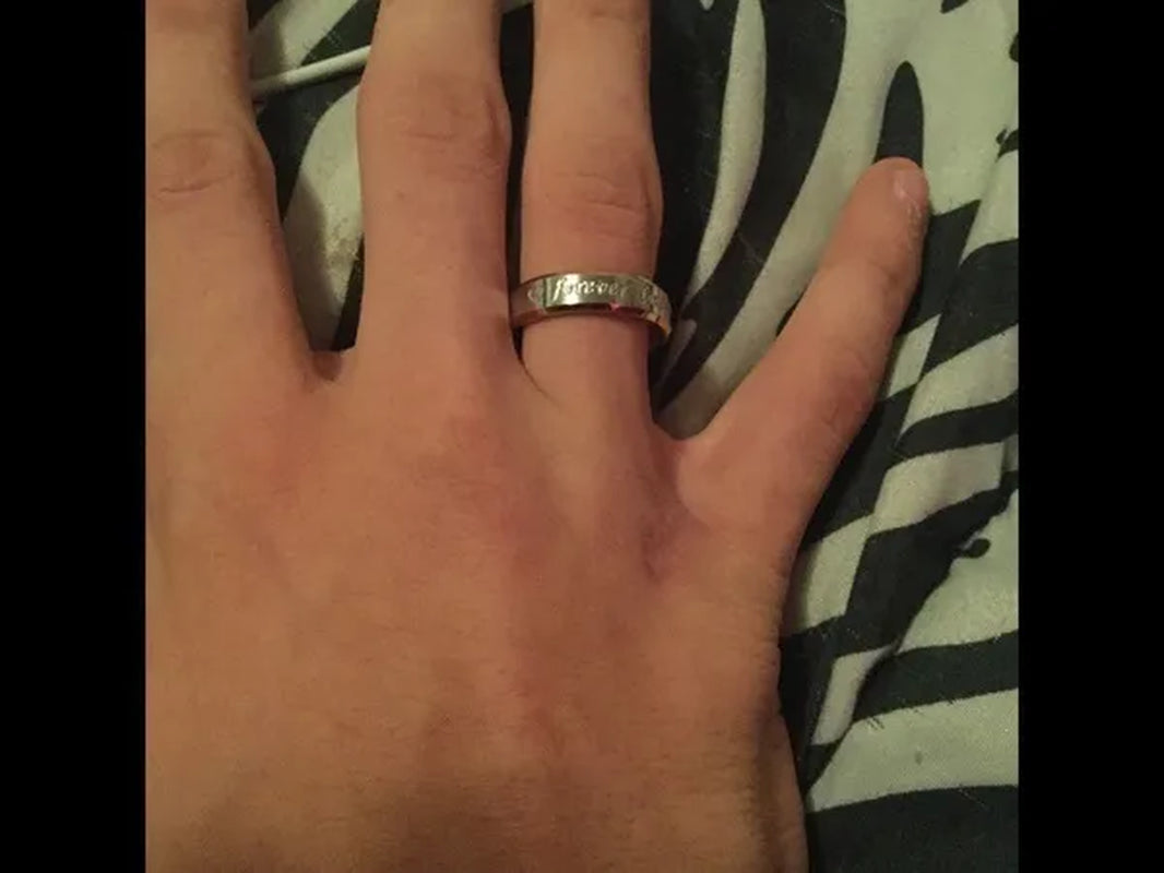 New Eternal Love Gold and Silver Rings Couple Gold Ring