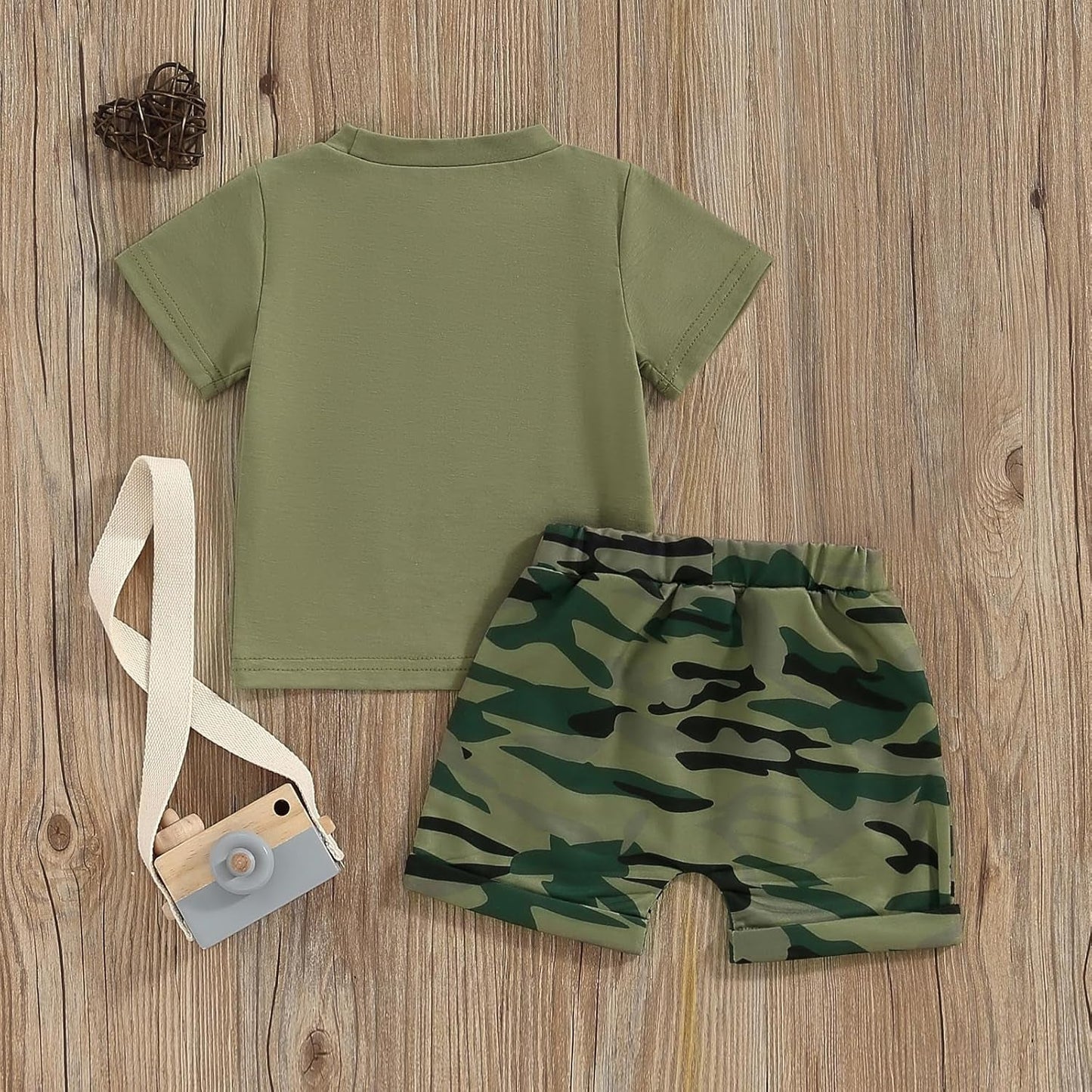 Baby Boy Summer Clothes Mommy Daddy Baby Boy T-Shirt +Camouflage Shorts Infant Toddler Boy Outfits Set