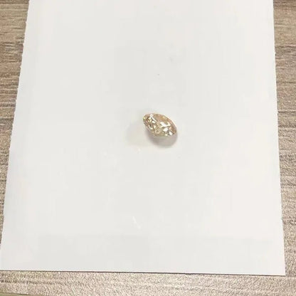 5.0mm 0.5ct Yellow Diamond Round Excellent Cut Loose Gemstone with GIA certificate