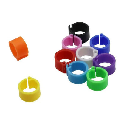 50Pcs Birds Feet Rings Inner Diameter 8Mm Width 7Mm Plastic Clip Ring Pigeon Dove Quail Foot Ring Farm Animal Carrier - WORLD TIME VISITS