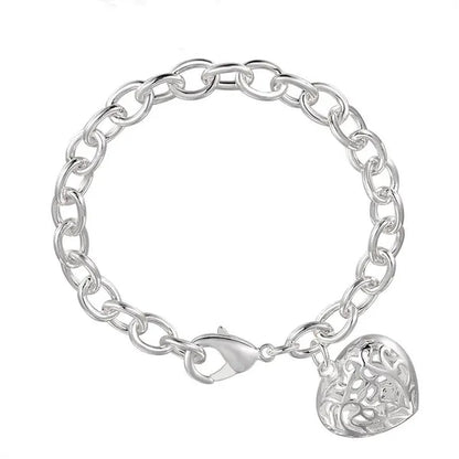 Fashion Jewelry Heart-Shape Chain Bracelets for Women