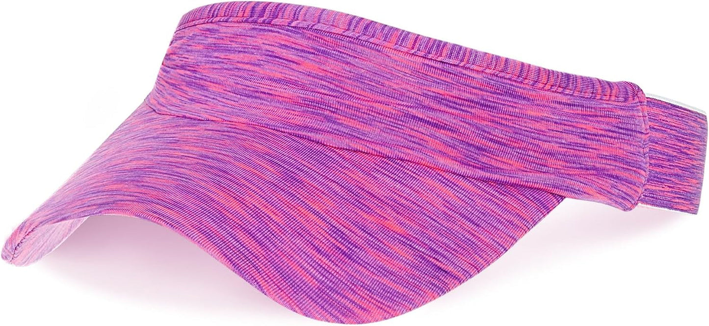1 Piece of Sun Visor Hat Stretch Headband Visor Sport Wear Athletic Visor Elastic Visor Cap for Women and Men - WORLD TIME VISITS