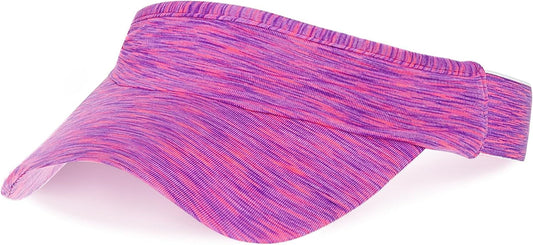 1 Piece of Sun Visor Hat Stretch Headband Visor Sport Wear Athletic Visor Elastic Visor Cap for Women and Men - WORLD TIME VISITS