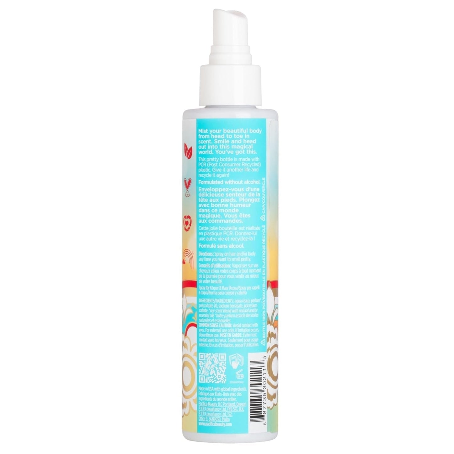 Beauty, Indian Coconut Nectar Hair Perfume & Body Spray, Coconut and Creamy Vanilla Scent, Natural & Essential Oils, Alcohol Free, Clean Fragrance, Vegan & Cruelty Free