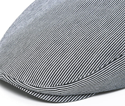Men'S Cotton Ivy Gatsby Newsboy Hat Summer Driving Scally Cap Thin