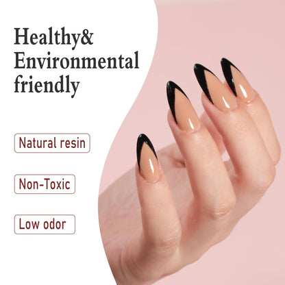 Jelly Brown Nude Gel Nail Polish,Sheer Milky Gel Polish All Seasons Colors Soak off LED UV Gel Varnish Nail Art Manicure #301,0.5 Fl Oz