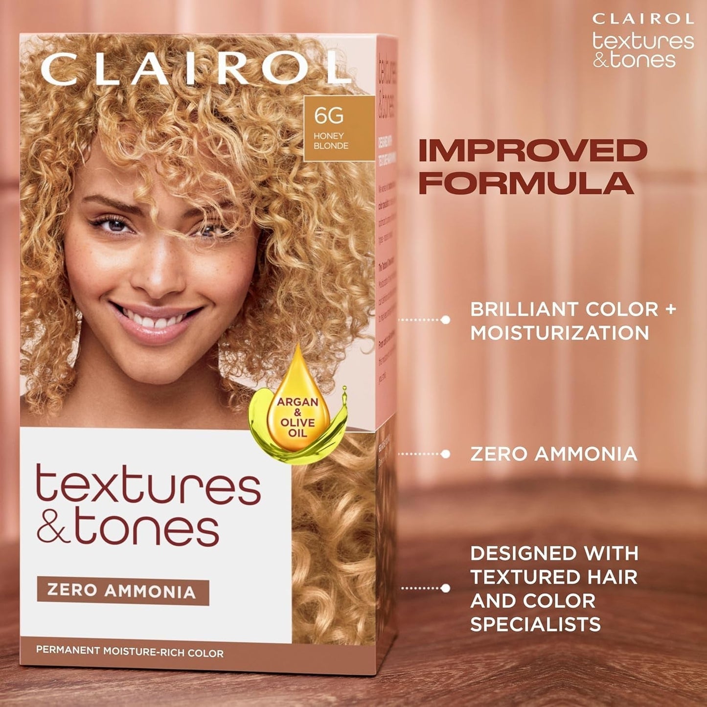 Textures & Tones Permanent Hair Dye, 1B Silken Black Hair Color, Pack of 1