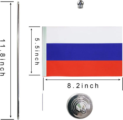Russia Flag Russian Flag Table Flag,Desk Flag,Office Flag,International World Country Flags Banners,Festival Events Celebration,Office Decoration,Desk,Home Decoration