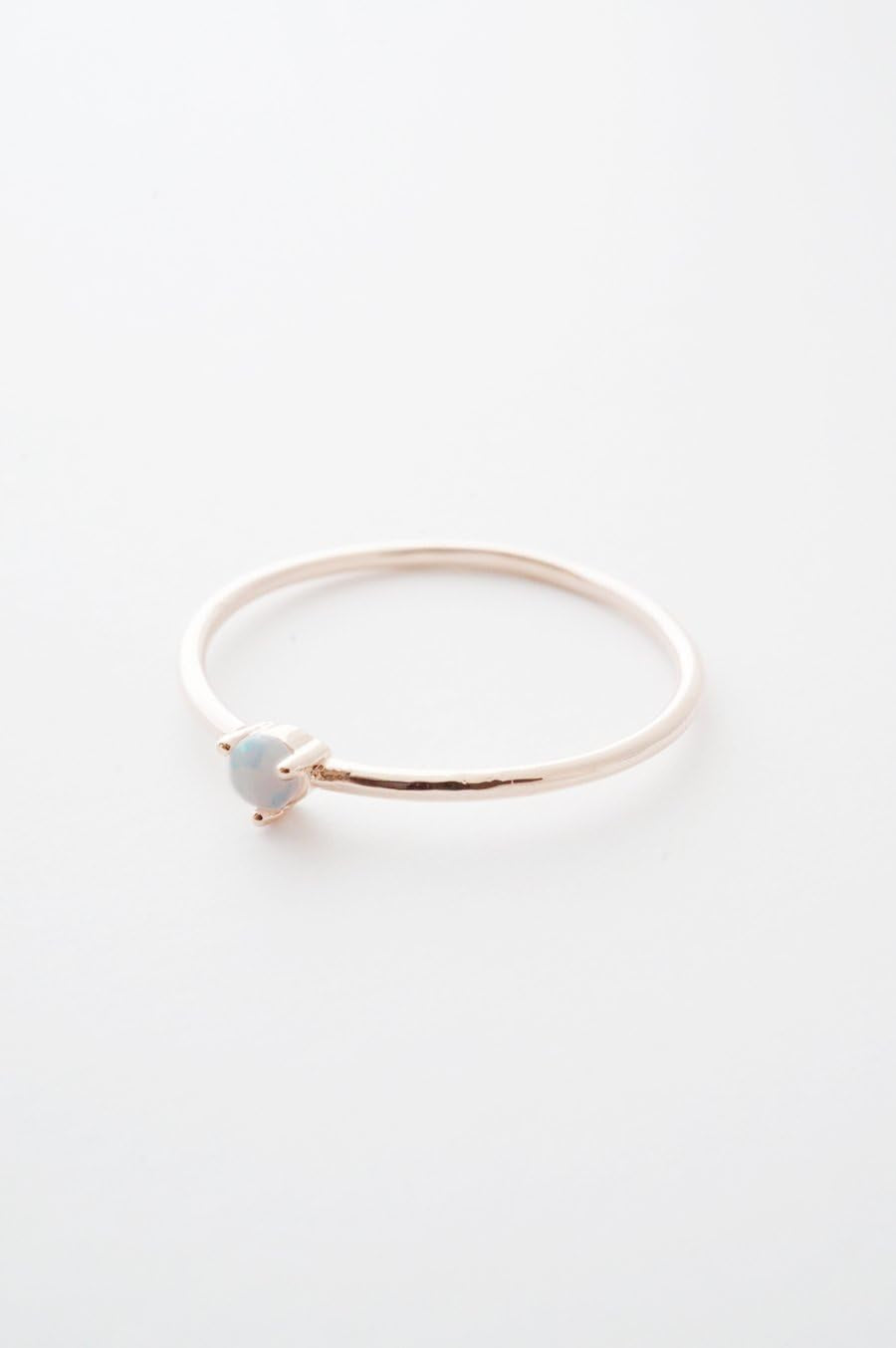 Opal Orb Crystal Ring in Gold, Rose Gold, or Silver | Minimalist, Delicate Jewelry