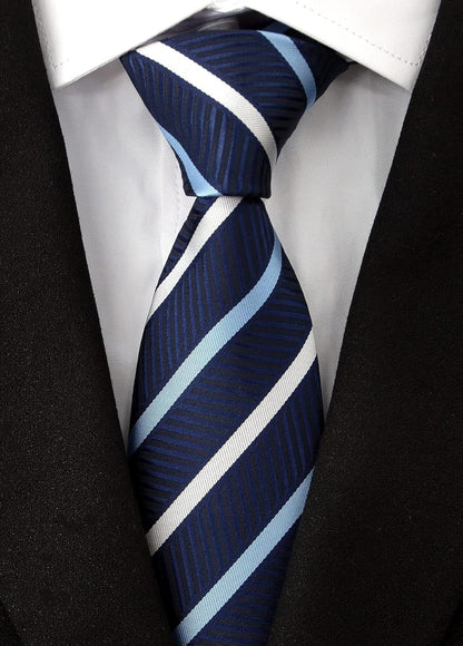 Men'S Necktie Classic Silk Tie Woven Jacquard Neck Ties 6 PCS