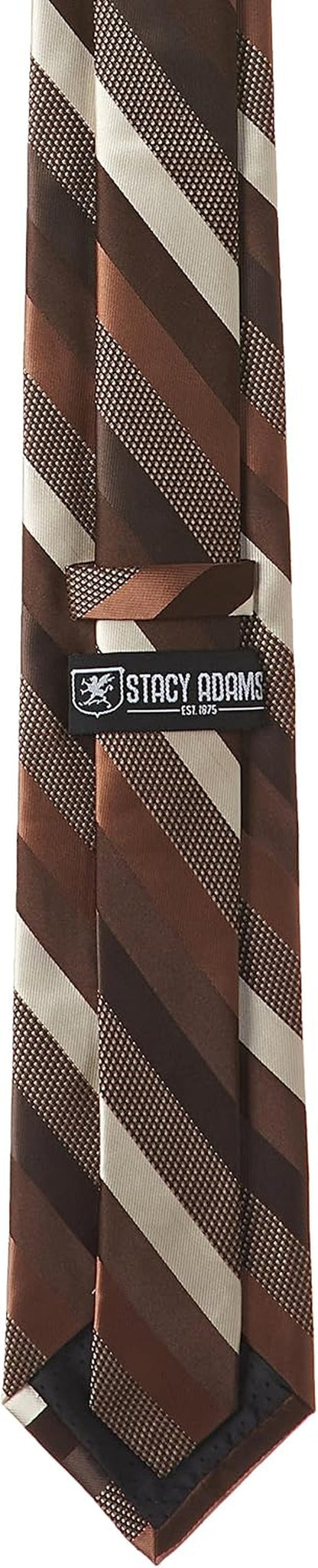 Men'S Microfiber Stripped Tie Set