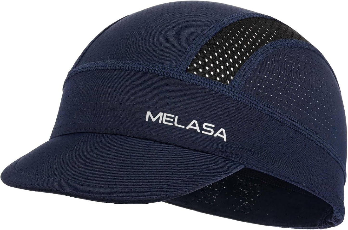 Cycling Cap, Cooling Skull Cap Helmet Liner with Sun Visor, Sun Protection Running Bike Cap for Men Women under Helmet