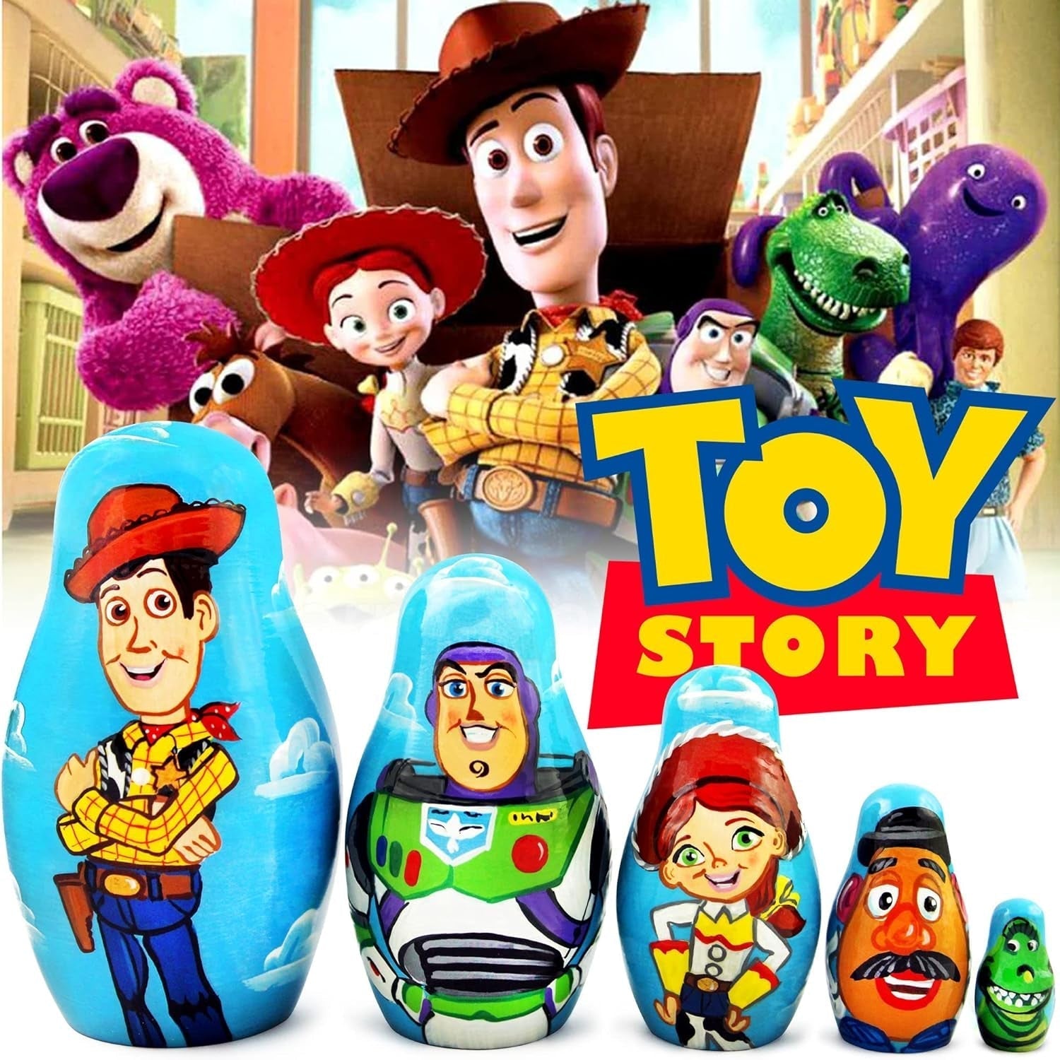 Matryoshka Matrioska Babuska Russian Nesting Wooden Doll Toy Story Matryoshika Babushka 5 Pcs Stacking Hand Painting Beautiful Nested Craft Matriosjka - WORLD TIME VISITS