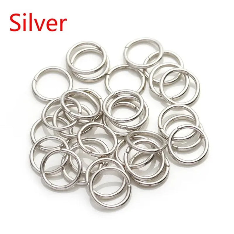 3 4 5 6 7 8 10 12 14 16 20mm metal ring silver/gold/bronze split ring connector, split ring for DIY jewelry making