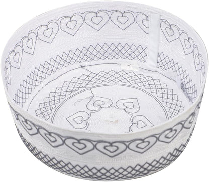 Muslim Prayer Kufi Hat for Men Boys Islamic Beanie Skull Cap Prayer Headwear Embroidery Kofia Topi Sun Hat Ramadan Eid Gift