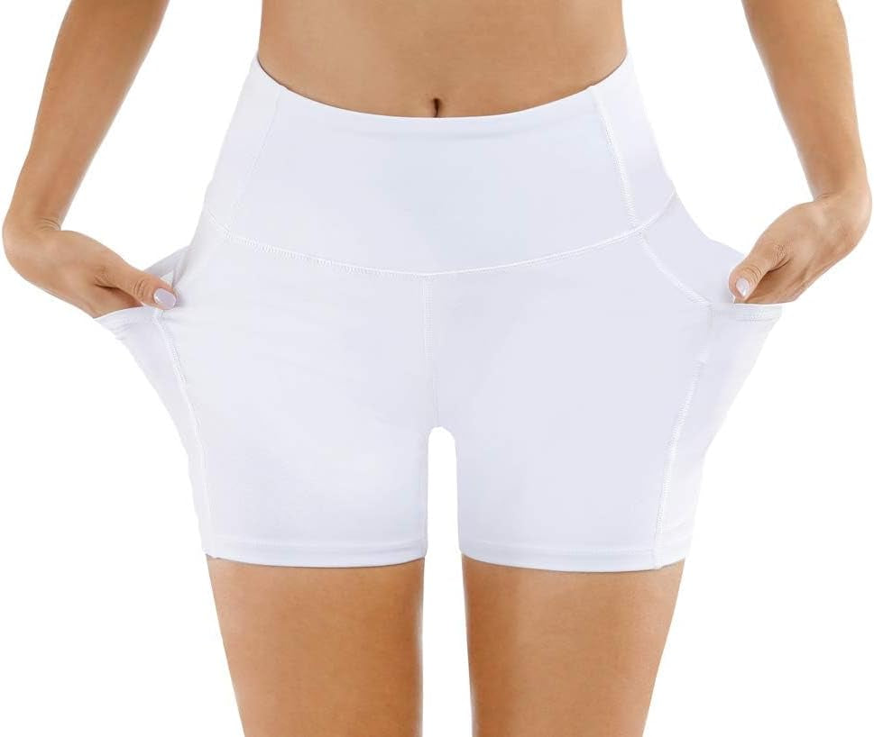 Women'S High Waist Workout Shorts Breathable Dolphin Split Elastic Lounge Yoga Shorts - WORLD TIME VISITS