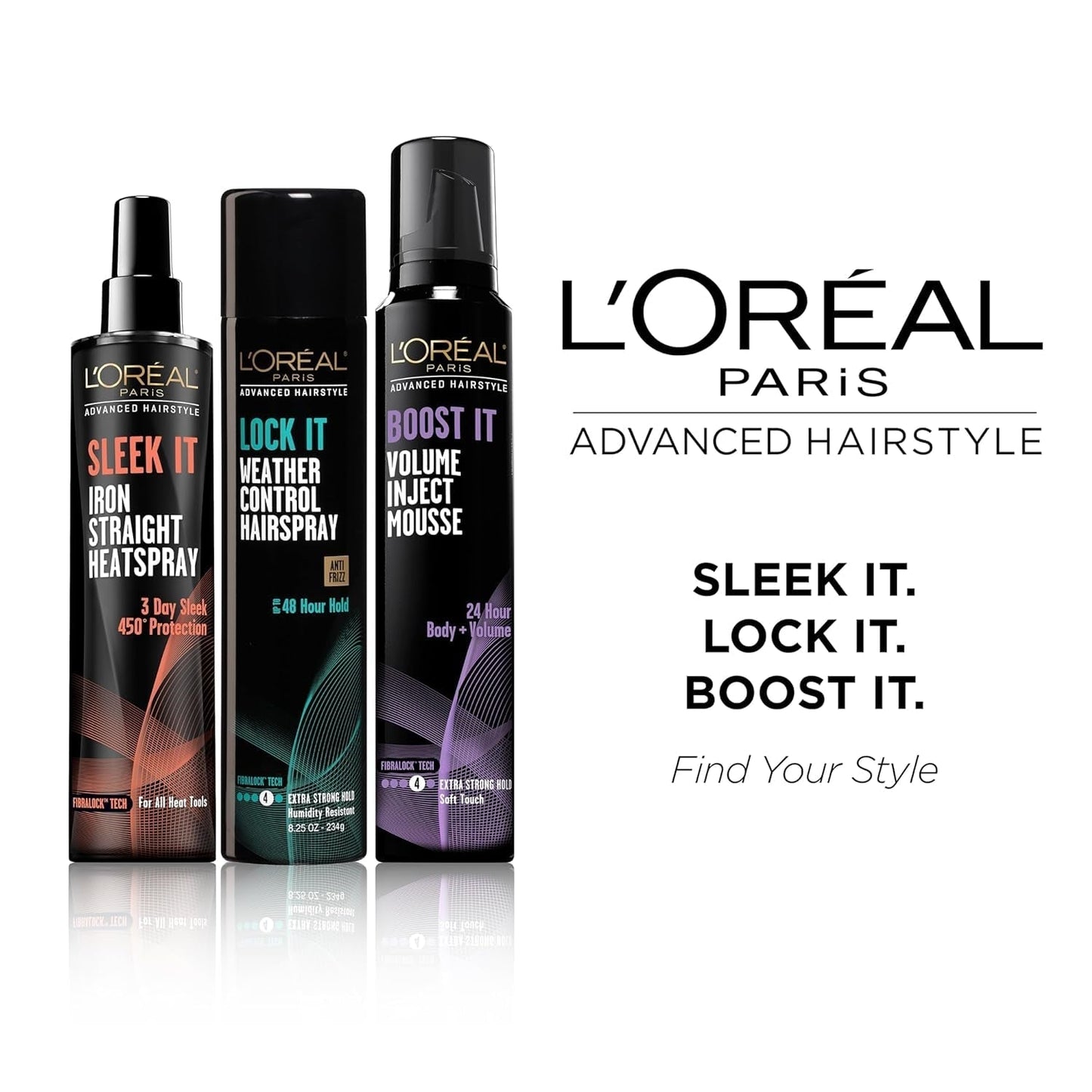 L'Oréal Paris Advanced Hairstyle LOCK IT Weather Control Hairspray, 8.25 Oz. (Packaging May Vary)
