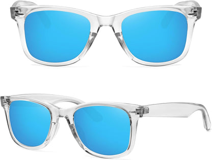 Polarized Sunglasses for Women Men Classic Retro Square Frame Driving Trendy Sun Glasses UV Protection