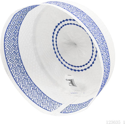 Men Muslim Prayer Kufi Hat Prayer Headwear Cap Islamic Beanie Skull Cap Embroidery Kofia Topi Sun Hat