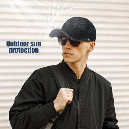 Summer Mesh Baseball Cap for Men Adjustable Breathable Caps Women Men'S Hat Quick Dry Hats Casual Trucker Hat
