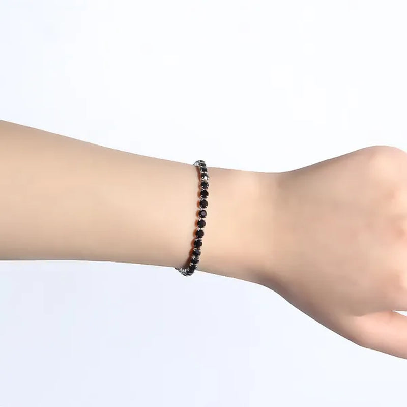 Stainless Steel Bracelets Fashion Gold Silver Color Trendy Women Bracelets Brief Grade Quality Zircon Tennis Chain Bracelets