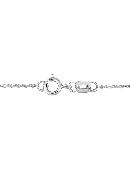 1-1/10 Carat T.G.W. Pear-Cut Sky Blue and White Topaz 10Kt White Gold Halo Necklace with Chain