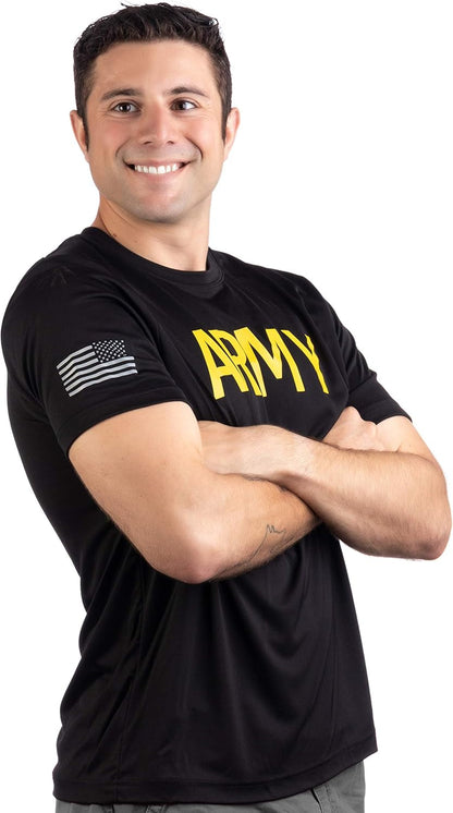 Army Wicking PT Style Shirt | U.S. Military Performance Training Infantry Workout T-Shirt