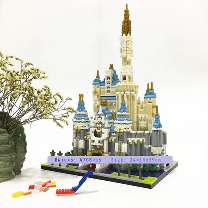 World Architecture Building Blocks Set Landmarks Diamond Blocks Toys (Height 20-40cm) Saint Basil's Cathedral, Big Ben, Taj Mahal, White House, Louvre Museum, Arc de Triomphe, London Bridge