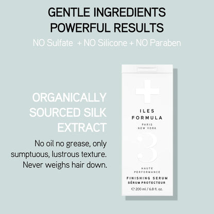 Haute Performance Finishing Serum – Style & Smooth without Weighting Hair Down, Protects Hair from Heat, Humidity, UV Rays + Color Fade - 6.8 Fl Oz (200 ML)