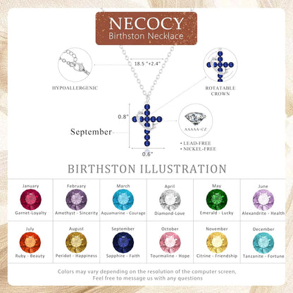 Cross Necklaces for Women Non Tarnish Dainty Gold/Silver/Rosegold Cubic Zirconia Pendant Necklace for Women Trendy Simple Gold/Silver Cross Charm Necklace Waterproof Jewelry for Women