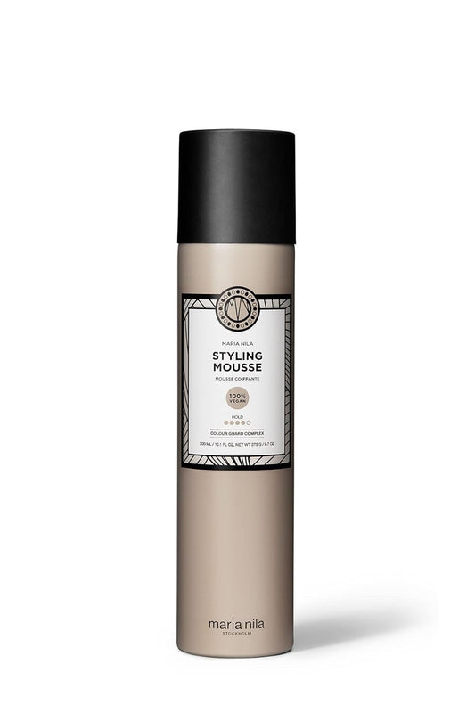Styling Mousse, Hold 4/5, Gives Volume & Reduces Static Hair, Antioxidant Preserves Hair Color, 100% Vegan & Sulfate/Paraben Free