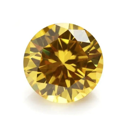 10.70 Cts Natural Gemstone Yellow Sapphire 12Mm round Cut Gem Sri-Lanka VVS