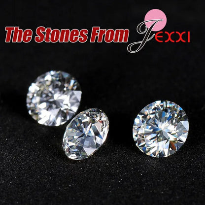 Cute Cat With Fine CZ Diamond And Pearl Ball 925 Sterling Silver Fashion Jewelry Set With Necklace/Earings Wholesale