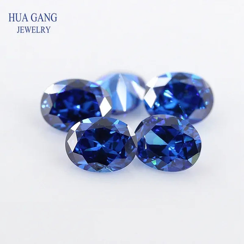 AAAAA VVS1 LOOSE GEMSTONE EXQUISITE 9.03CT ROYAL BLUE SAPPHIRE 10X14Mm OVAL CUT
