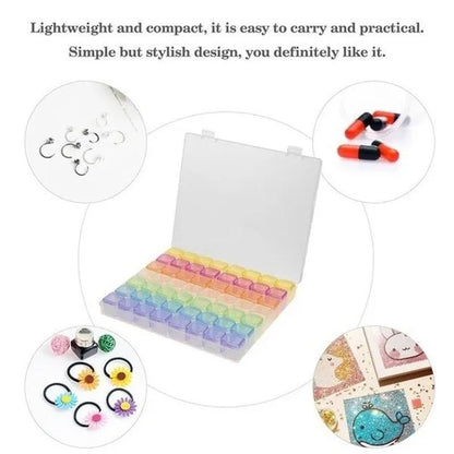 56 Grids Diamond Painting Jewelry Box Earring Embroidery Plastic Storage Case