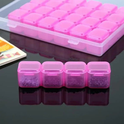 56 Grids Diamond Painting Jewelry Box Earring Embroidery Plastic Storage Case