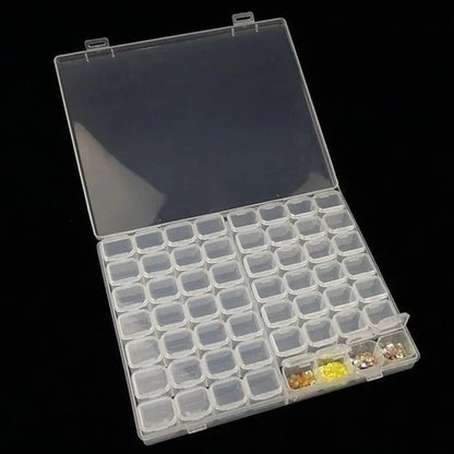 56 Grids Diamond Painting Jewelry Box Earring Embroidery Plastic Storage Case