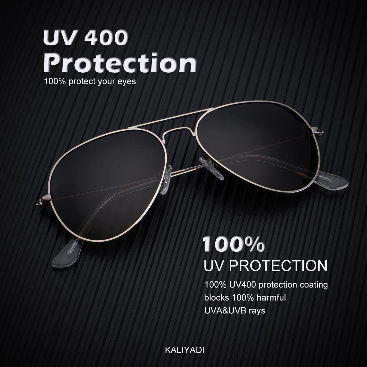 Classic Aviator Sunglasses for Men Women Driving Sun Glasses Polarized Lens UV Blocking