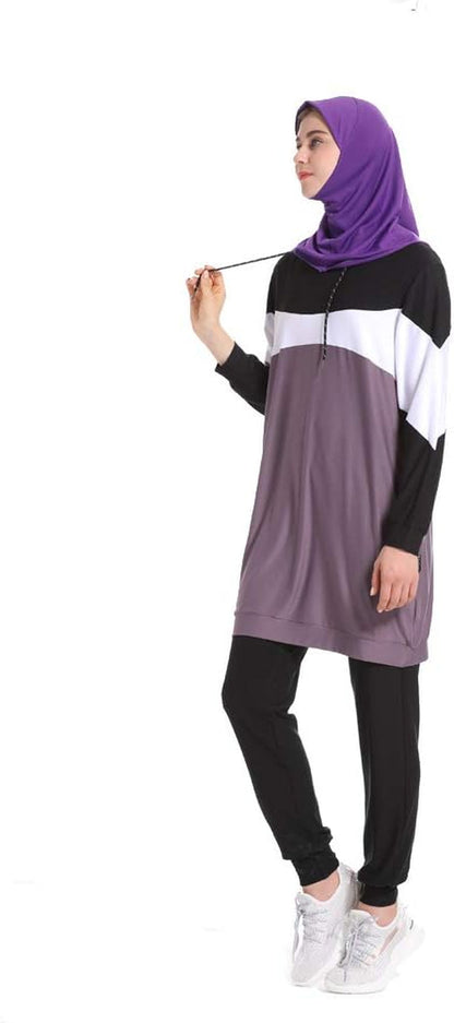 Muslim Tracksuits Set Muslim Jumper Hoodie Muslim Women Sportswear Islamic Tracksuit Muslimah Sweatshirt Sets