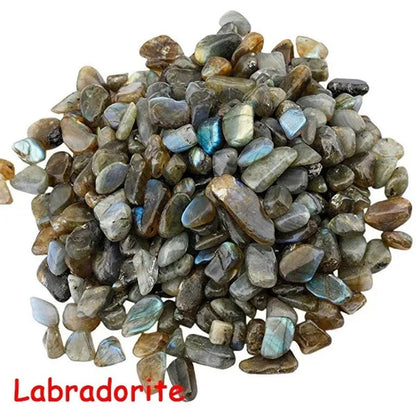 Natural Healing Crystal Mixed Stones Tumbled Chips Crushed Stone Gemstone Crystal Jewelry Aquarium Fish Tank Home Making Decoration