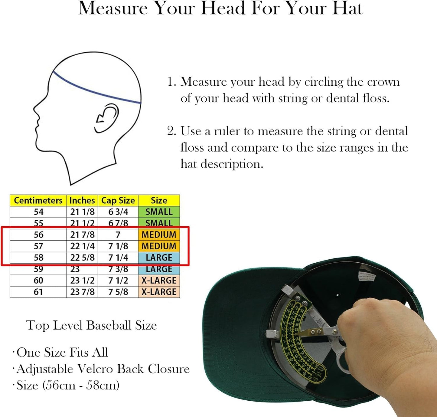 Baseball Cap Men Women - Classic Adjustable Plain Hat