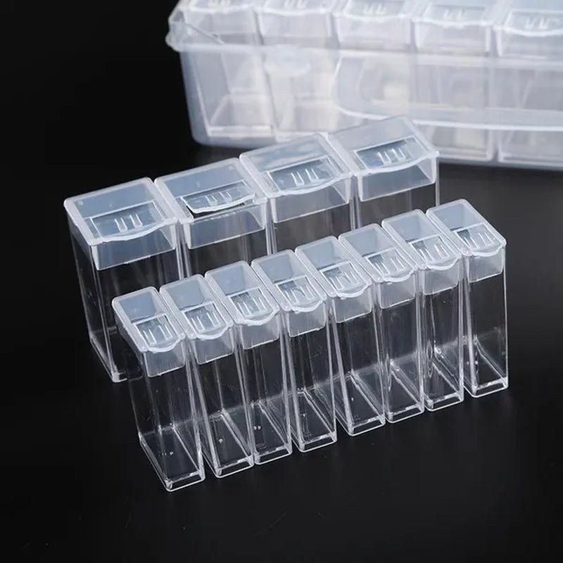 56/48/40/32/12 Diamond Painting Tools Accessories Beads Container Rhinestone Diamond Embroidery Stone Storage Convenience Box